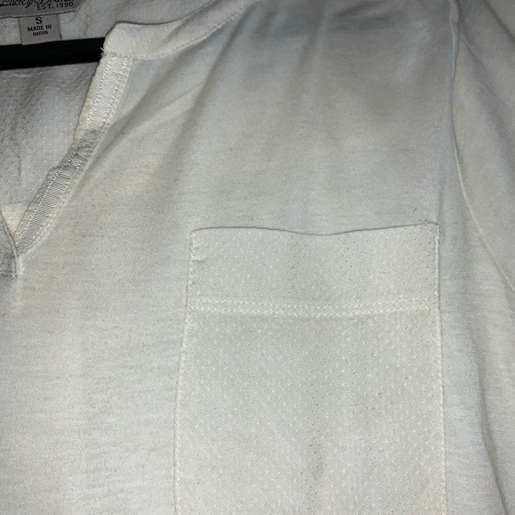 Lucky Brand Cream Light Top - Picture 3 of 5